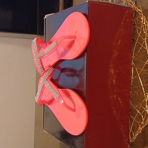 HOT PINK sandal Size 7 (38 EUR) Color: Hot Pink